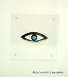 Ασημένιο μάτι σε  plexiglass